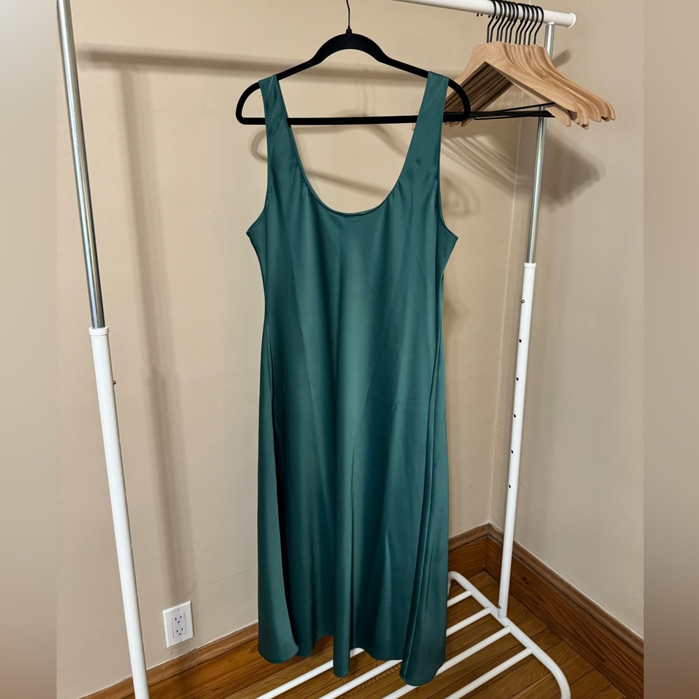 H&M Slip Green Dress